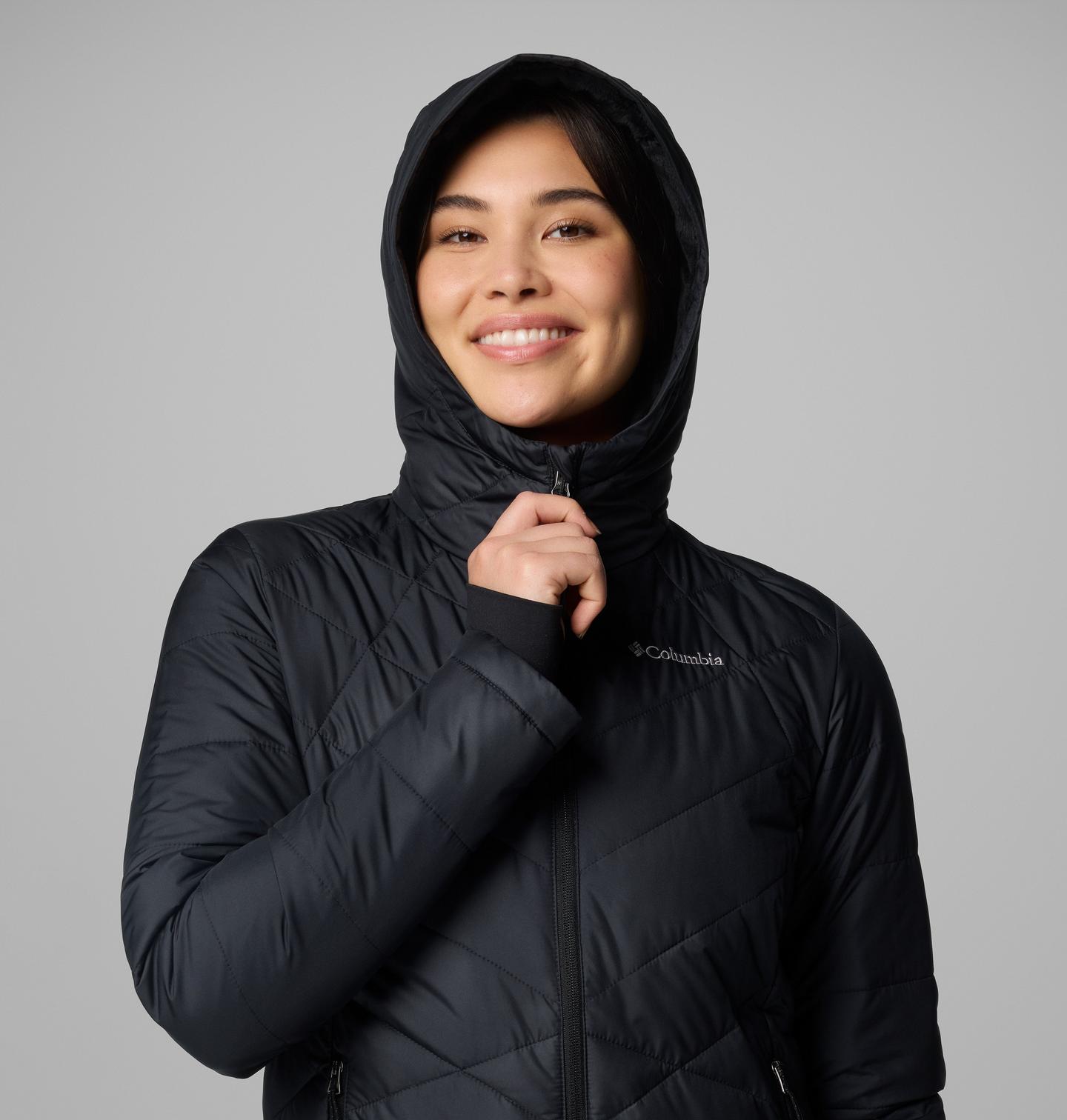 Женская куртка Columbia Heavenly Hooded, цвет: Чёрный — фото 4