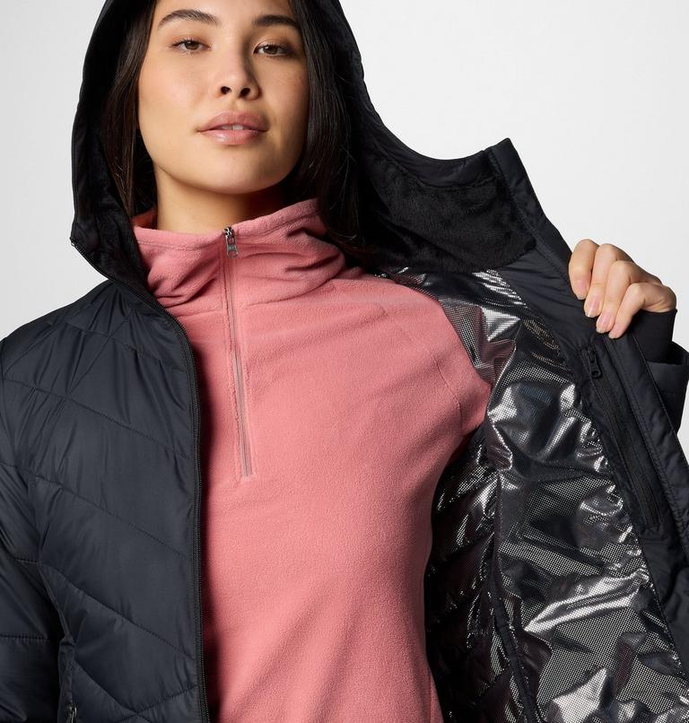 Women's Heavenly Hooded Insulated Jacket, Color: Black, image 6