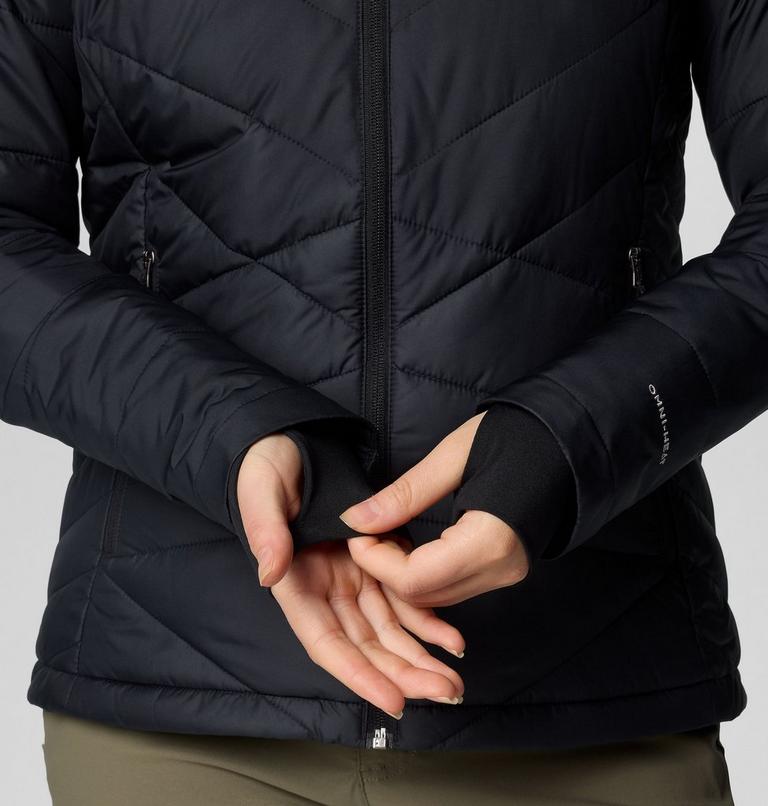 Women's Heavenly Hooded Insulated Jacket, Color: Black, image 7