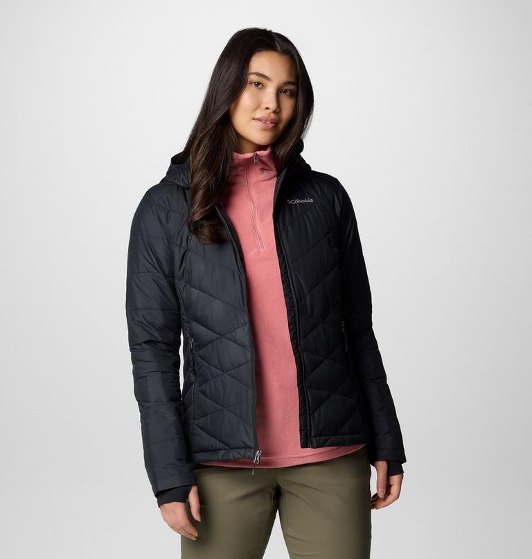 Women's Heavenly Hooded Insulated Jacket, Color: Black, image 8