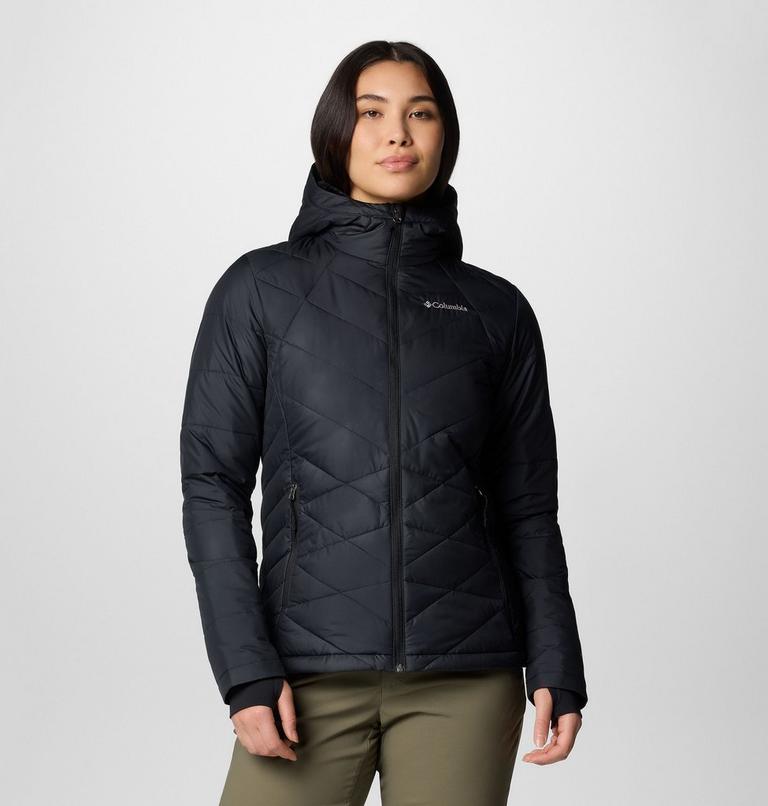 Women's Heavenly Hooded Insulated Jacket, Color: Black, image 1