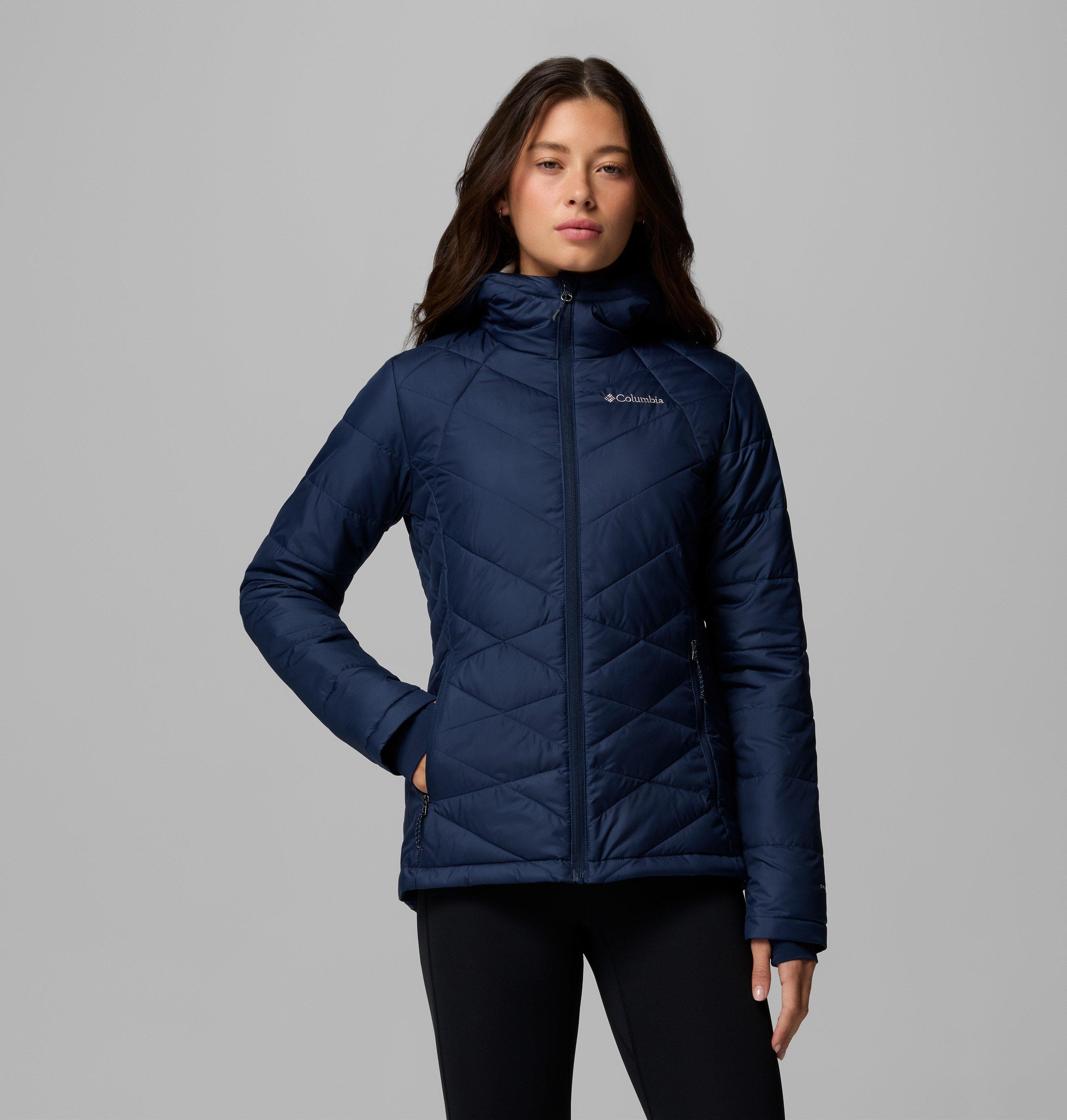 Columbia Sportswear Women's Blue Columbia - Heavenly™ Hooded Insulated Jacket - Collegiate Navy Medium