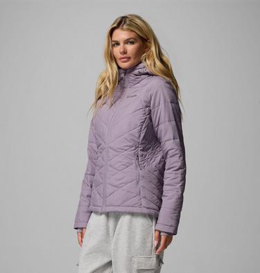 Women's Heavenly Hooded Insulated Jacket, Color: Shale Purple, image 4