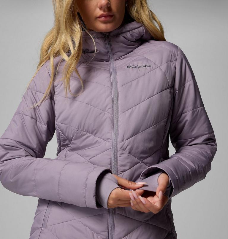 Women's Heavenly Hooded Insulated Jacket, Color: Shale Purple, image 6