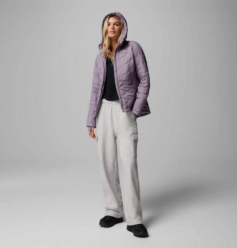 Women's Heavenly Hooded Insulated Jacket, Color: Shale Purple, image 2
