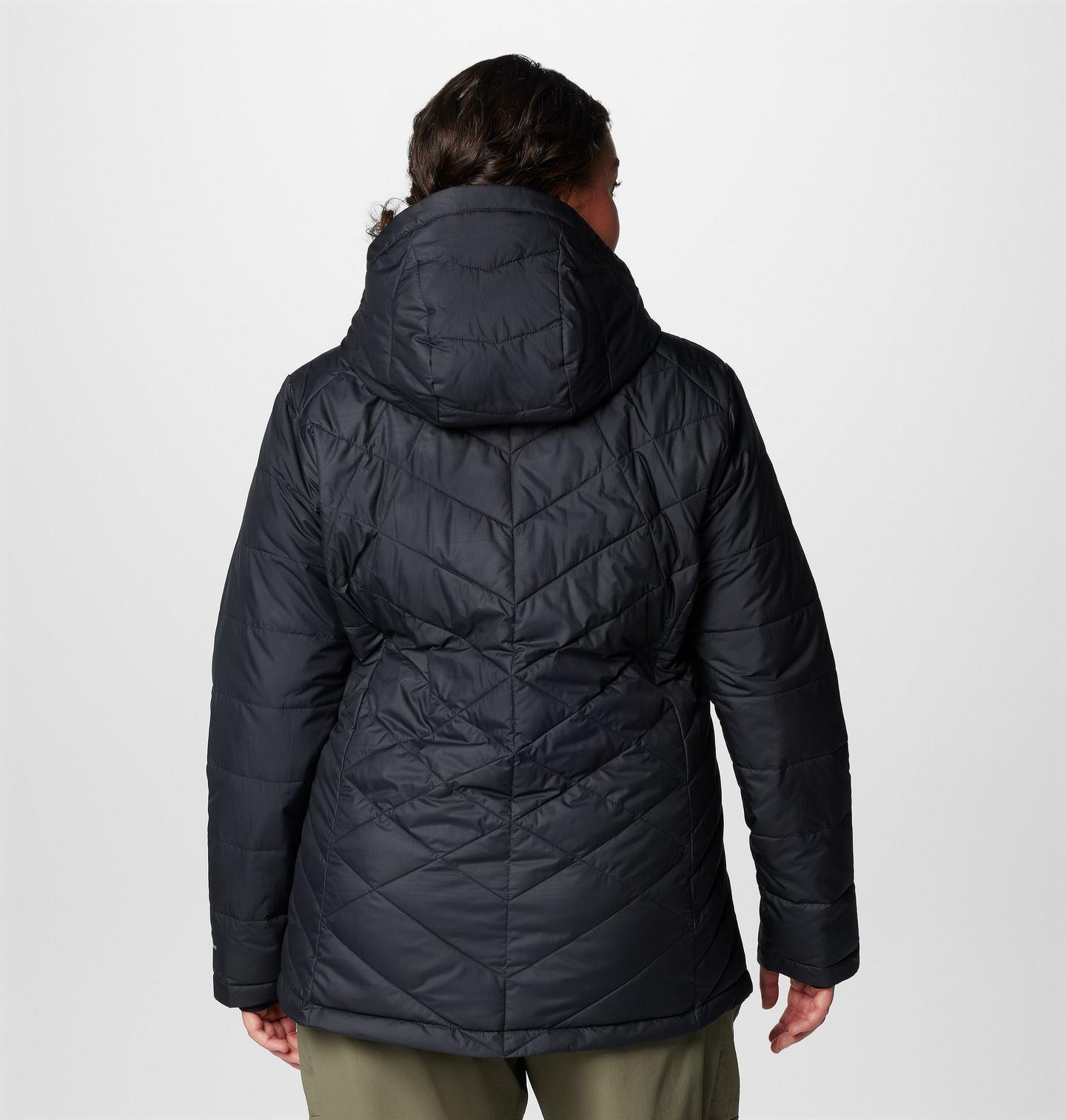 Женская куртка Columbia Heavenly Hooded Jacket - Plus Size, цвет: Чёрный — фото 2