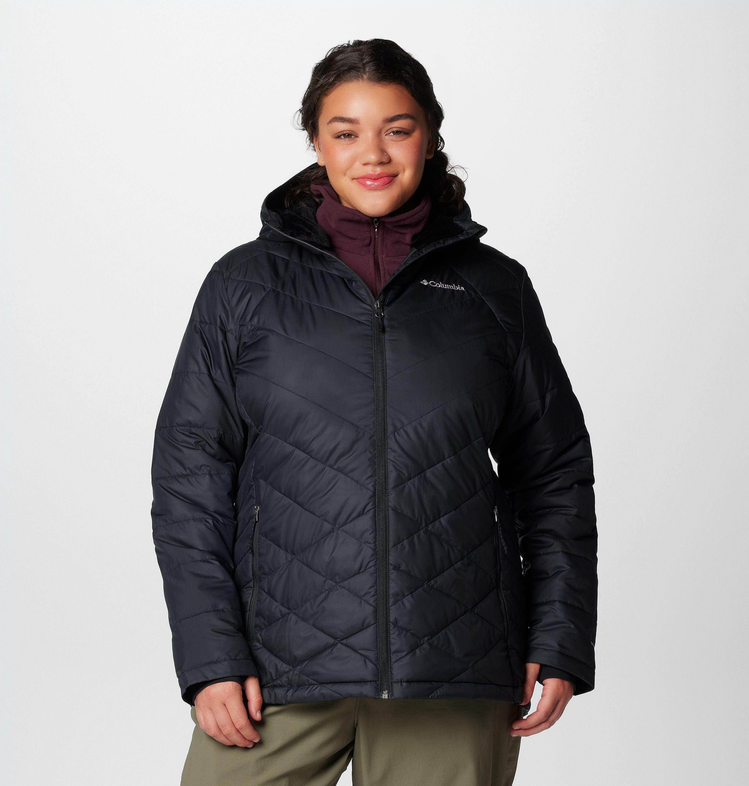 Columbia Women's Heavenly  Hooded Jacket - Plus Size-
