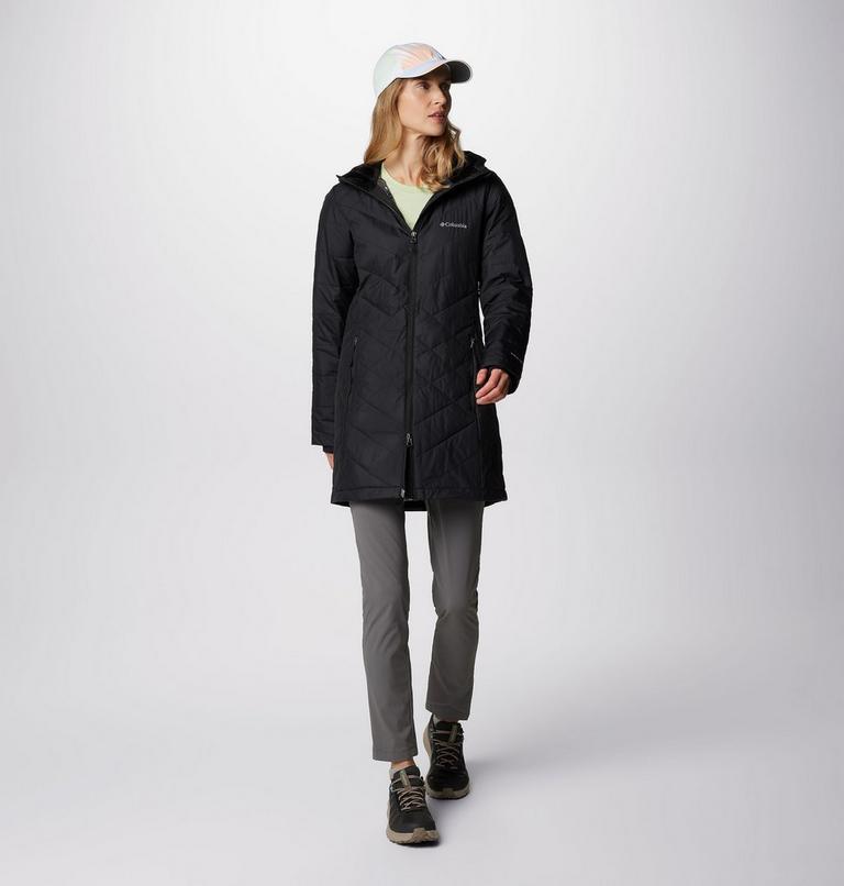 Women's Heavenly Long Hooded Insulated Jacket, Color: Black, image 3