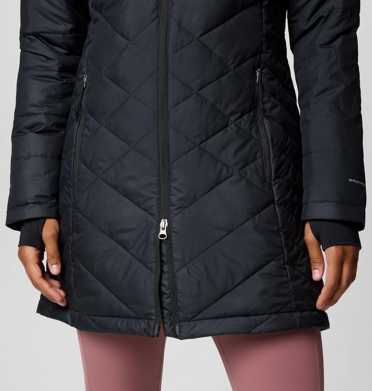 Chaqueta larga con capucha y aislamiento Heavenly para mujer, Color: Black, image 8