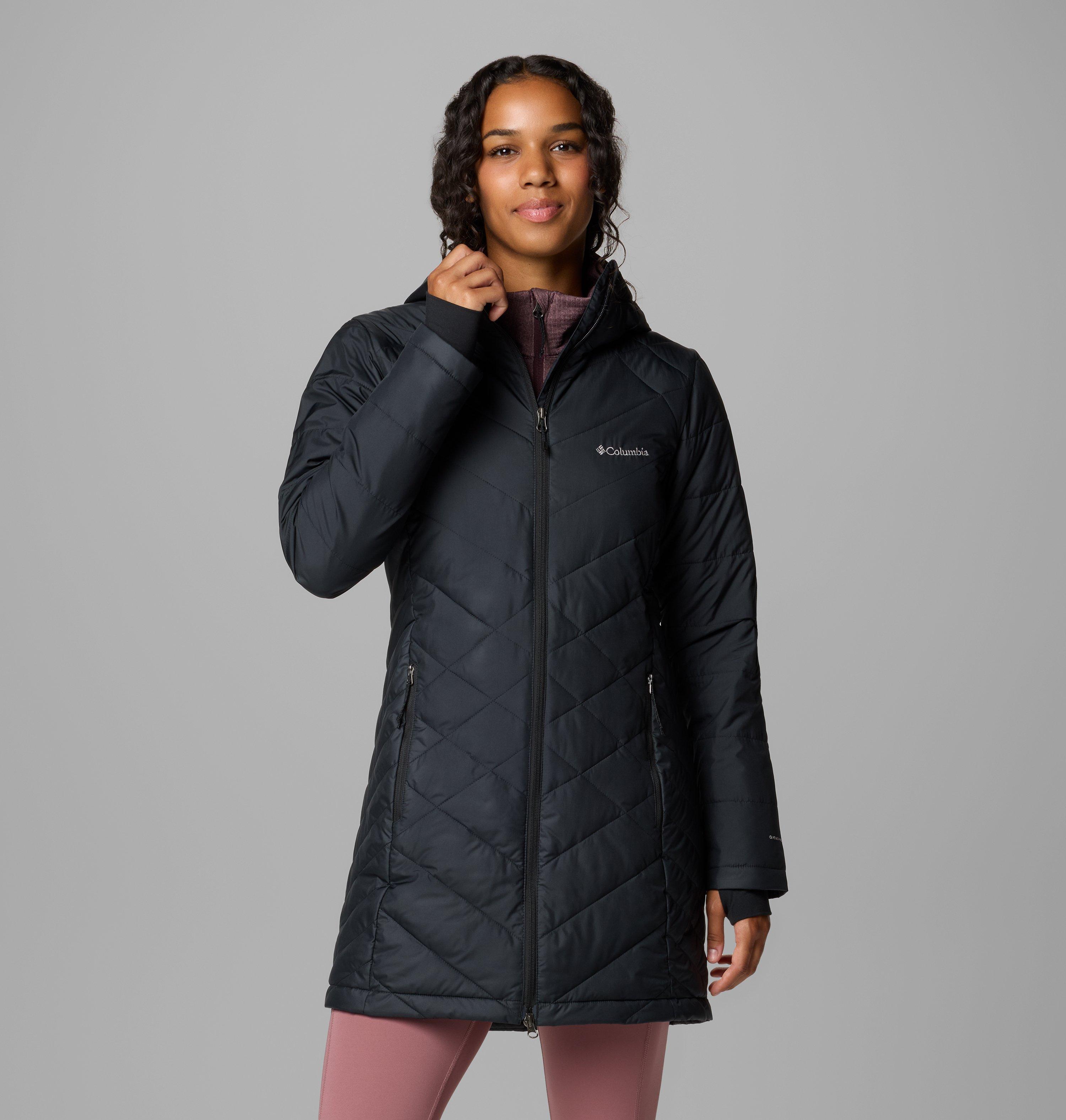 Columbia Sportswear Women's Black Columbia - Heavenly™ Long Hooded Insulated Jacket - Medium