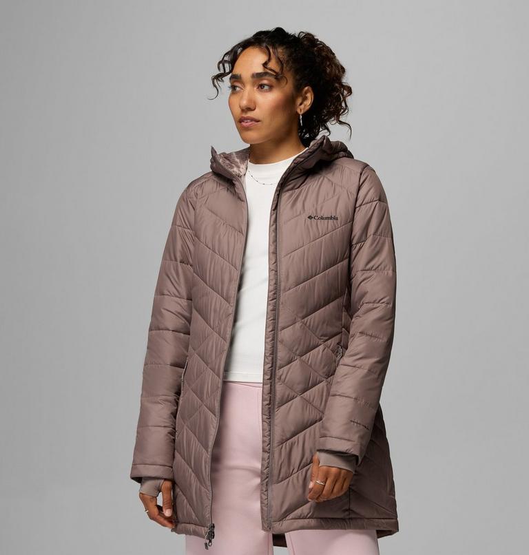 Chaqueta larga con capucha y aislamiento Heavenly para mujer, Color: Iron, image 5