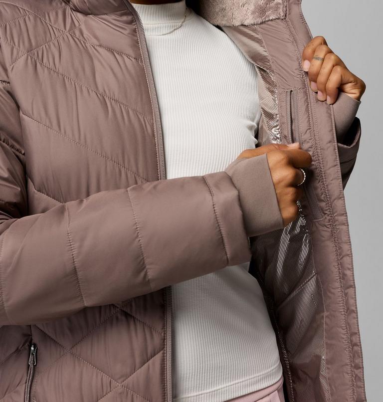 Chaqueta larga con capucha y aislamiento Heavenly para mujer, Color: Iron, image 7