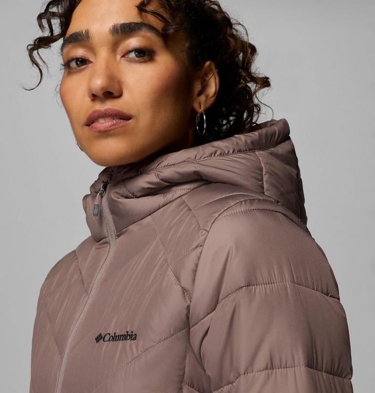 Chaqueta larga con capucha y aislamiento Heavenly para mujer, Color: Iron, image 8