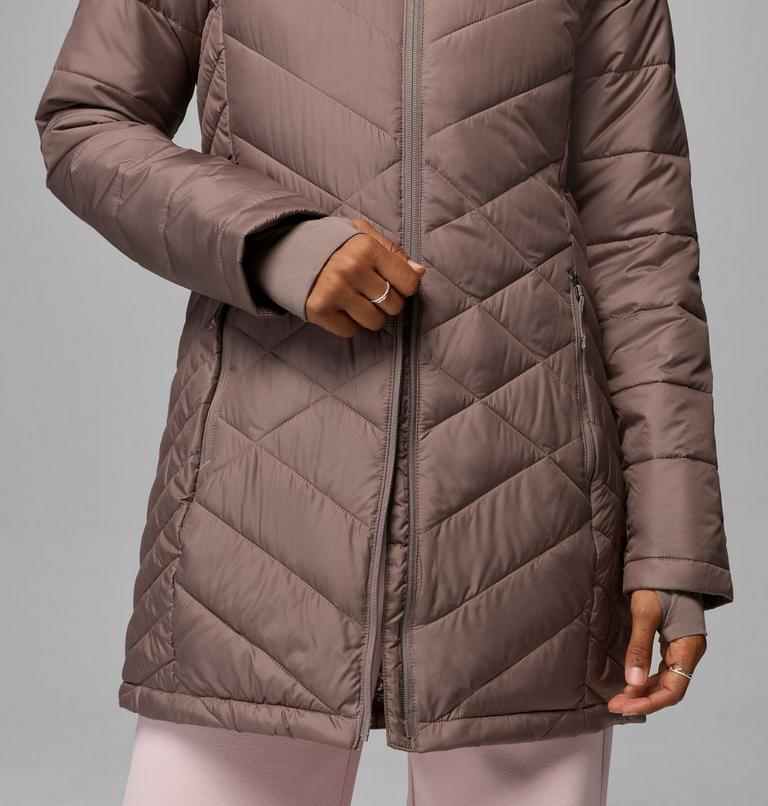 Chaqueta larga con capucha y aislamiento Heavenly para mujer, Color: Iron, image 10