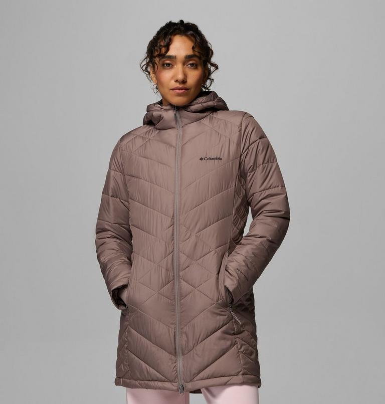 Chaqueta larga con capucha y aislamiento Heavenly para mujer, Color: Iron, image 1