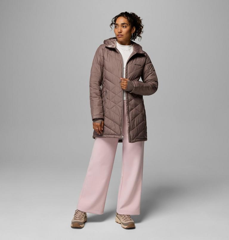 Chaqueta larga con capucha y aislamiento Heavenly para mujer, Color: Iron, image 2
