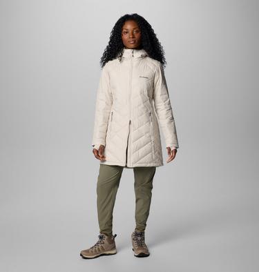 Heavenly lange isolierte Kapuzen-Jacke für Frauen, Color: Dark Stone, image 11