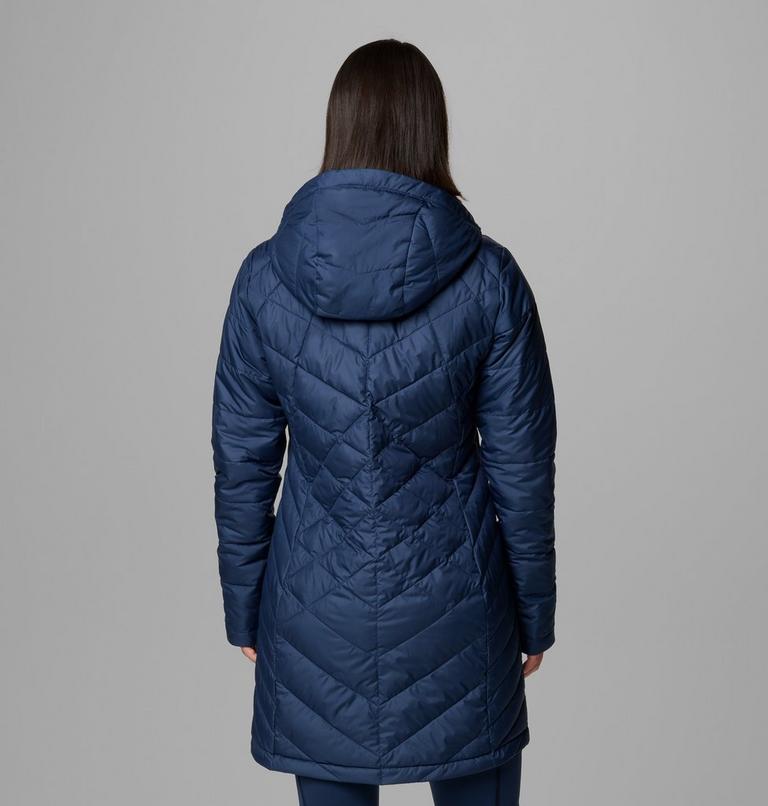 Women's Heavenly Long Hooded Insulated Jacket, Color: Collegiate Navy, image 2