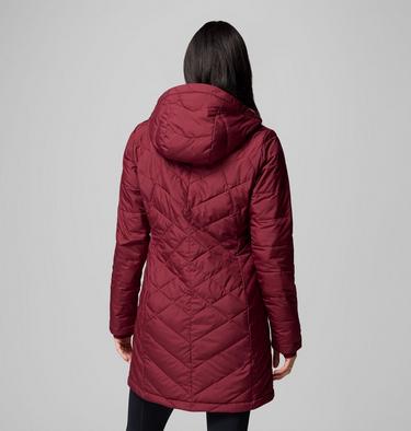 Heavenly Long Hooded Jacket, Color: Rich Wine, image 2