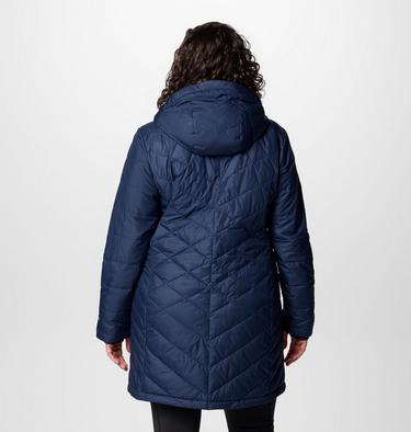 Women's Heavenly Long Hooded Jacket - Plus Size, Color: Collegiate Navy, image 14