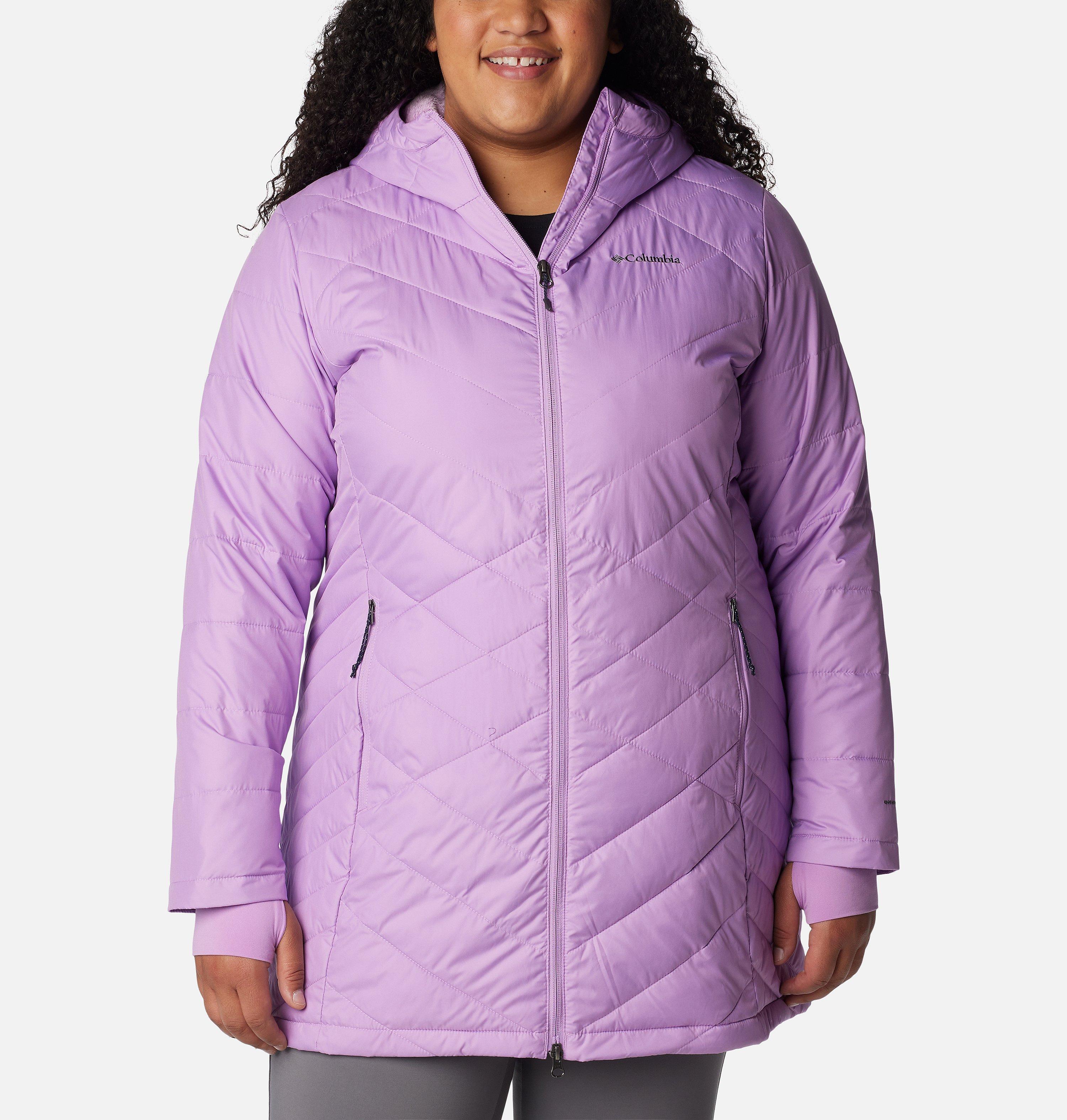 Women's Heavenly Water-Resistant Insulated Long Jacket - Plus Size