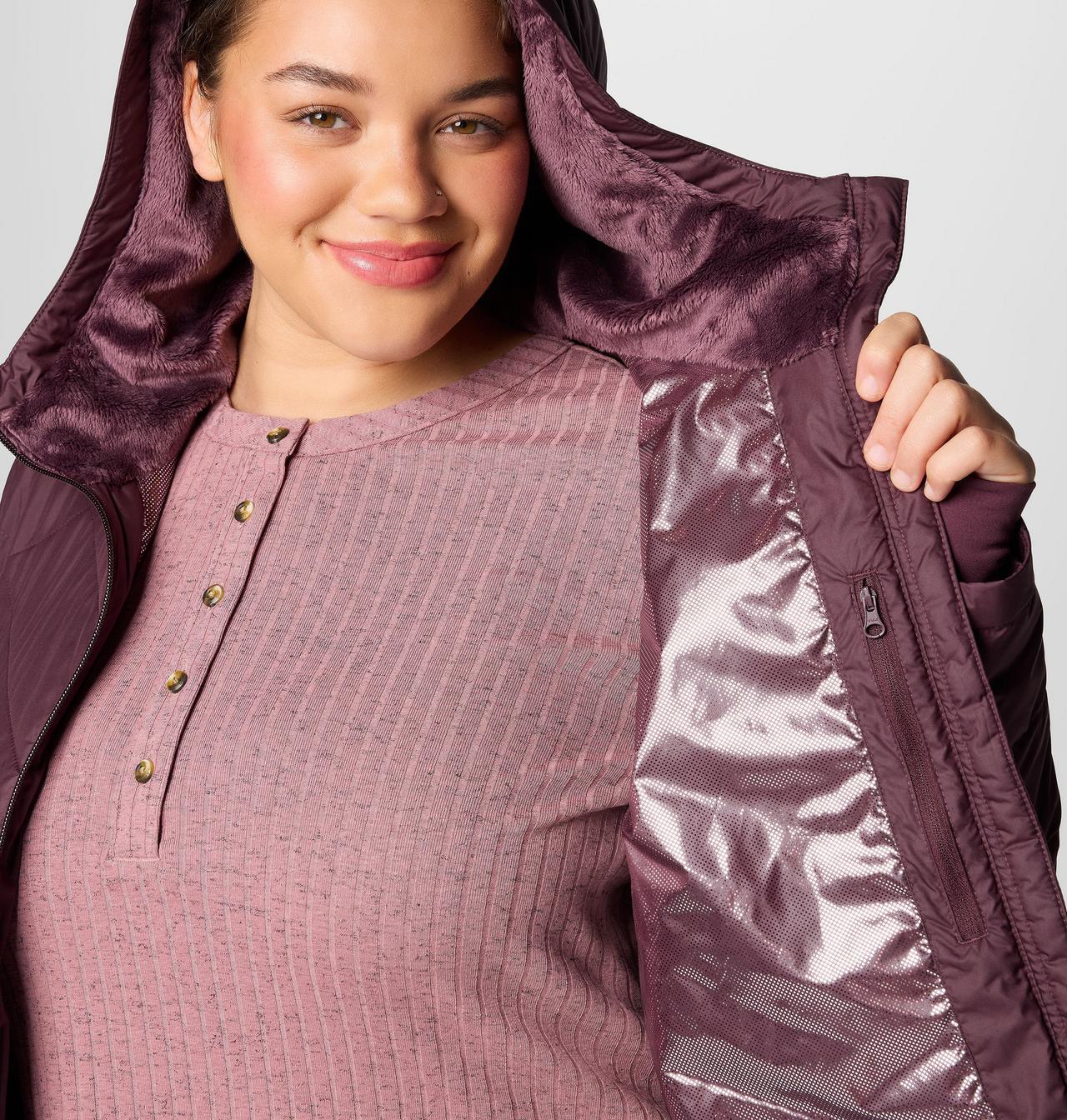 Women's Heavenly™ Long Hooded Jacket - Plus Size 6