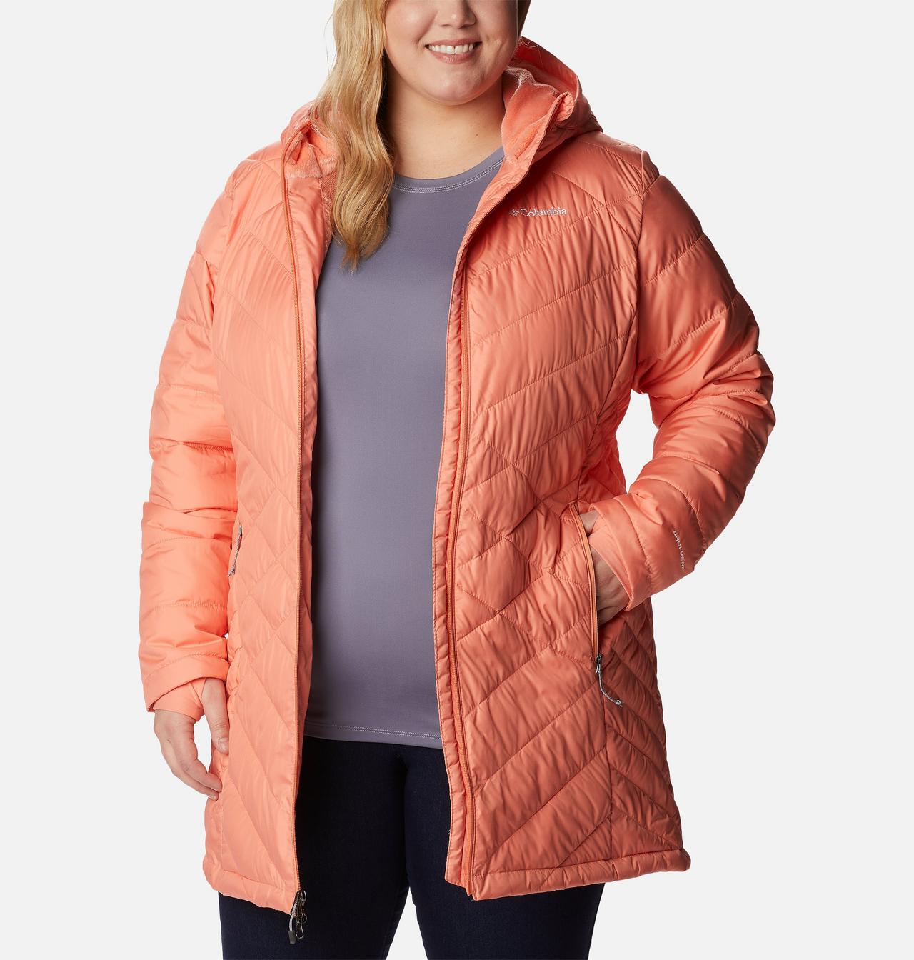 Women's Heavenly™ Long Hooded Jacket - Plus Size 8