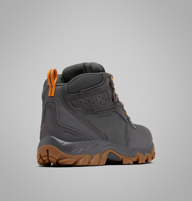 Men's Newton Ridge Plus II Suede Waterproof Hiking Boot, Color: Dark Grey, Gold Amber, image 11