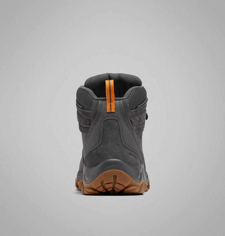 Men's Newton Ridge Plus II Suede Waterproof Hiking Boot, Color: Dark Grey, Gold Amber, image 10