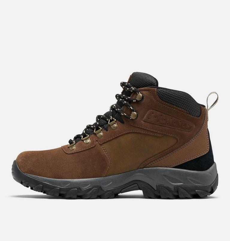 Men's Newton Ridge Plus II Suede Waterproof Hiking Boot, Color: Dark Brown, Dark Grey, image 5