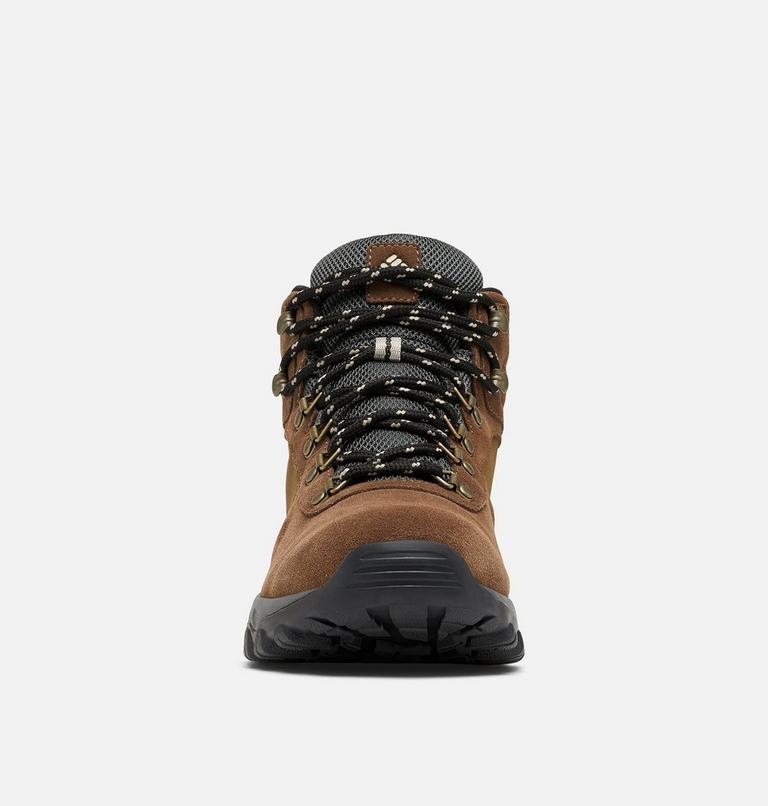 Men's Newton Ridge Plus II Suede Waterproof Hiking Boot, Color: Dark Brown, Dark Grey, image 7