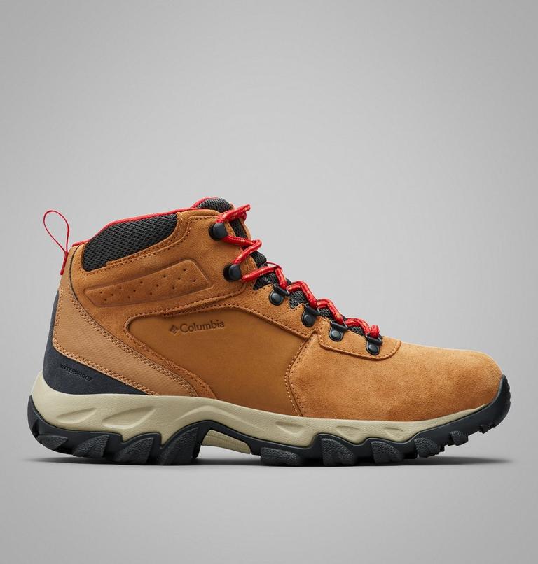 Bota de senderismo impermeable de ante Newton Ridge Plus II para hombre, Color: Elk, Mountain Red, image 1