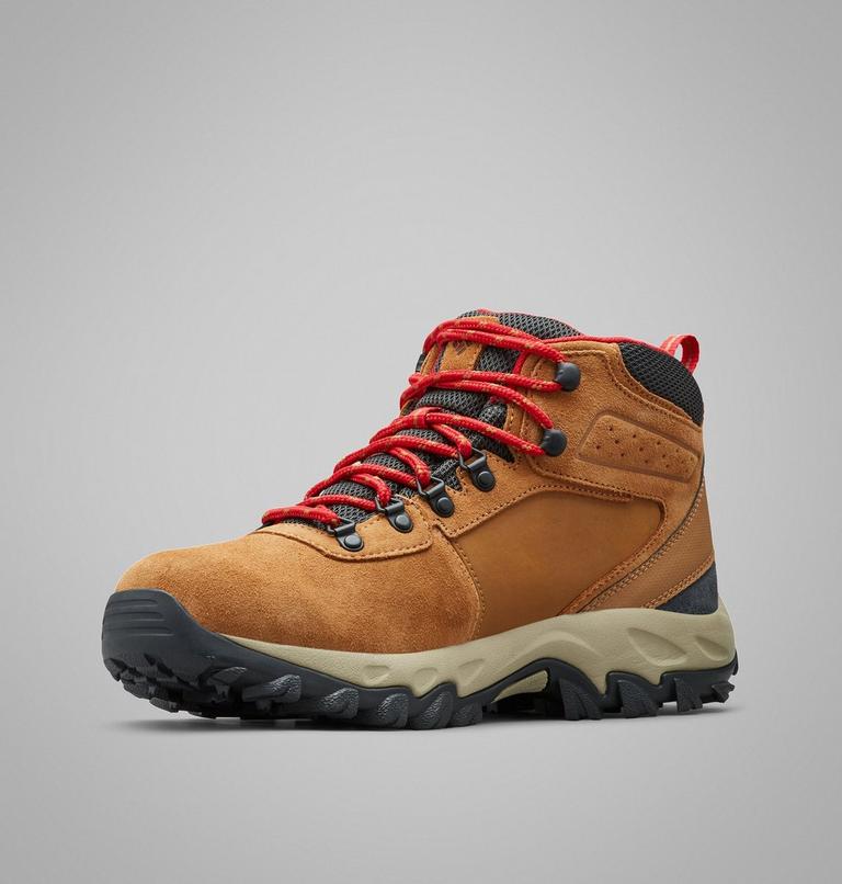 Bota de senderismo impermeable de ante Newton Ridge Plus II para hombre, Color: Elk, Mountain Red, image 6