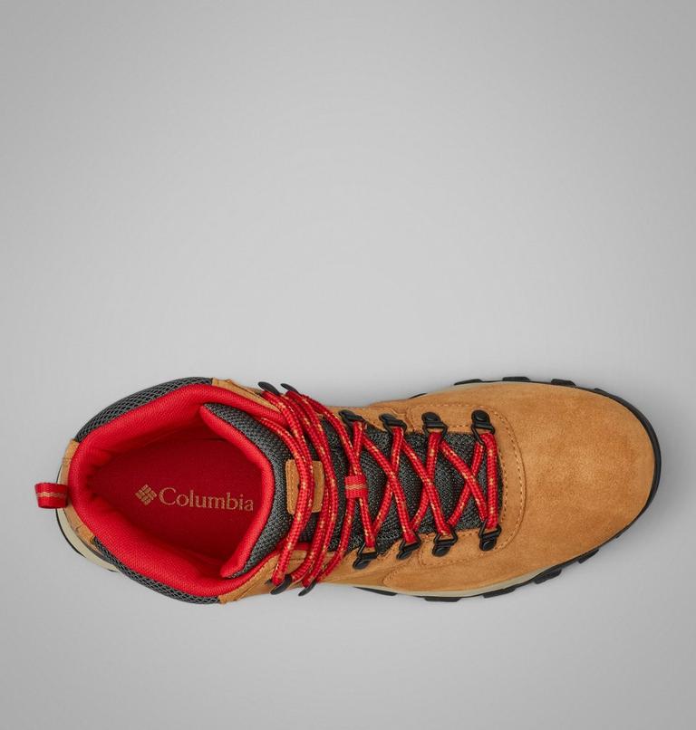 Bota de senderismo impermeable de ante Newton Ridge Plus II para hombre, Color: Elk, Mountain Red, image 3