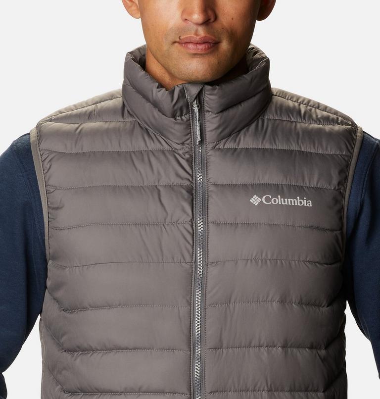 Men's Powder Lite Insulated Vest, Color: City Grey, image 4
