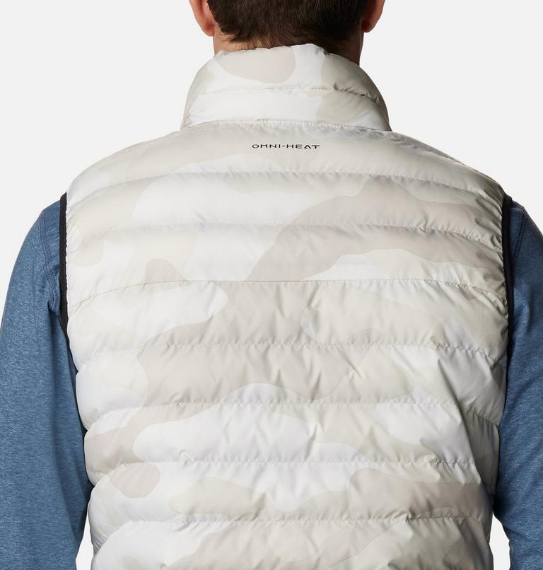 Men's Powder Lite Insulated Vest, Color: Dark Stone Mod Camo Print, image 5