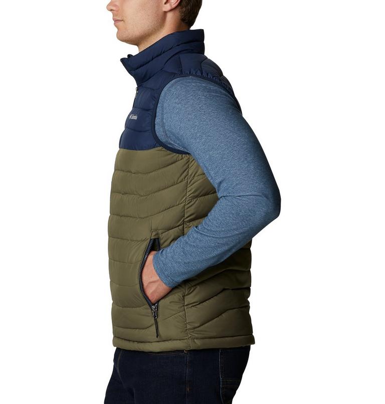Powder Lite Vest | 397 | XXL, Color: Stone Green, Collegiate Navy, image 3