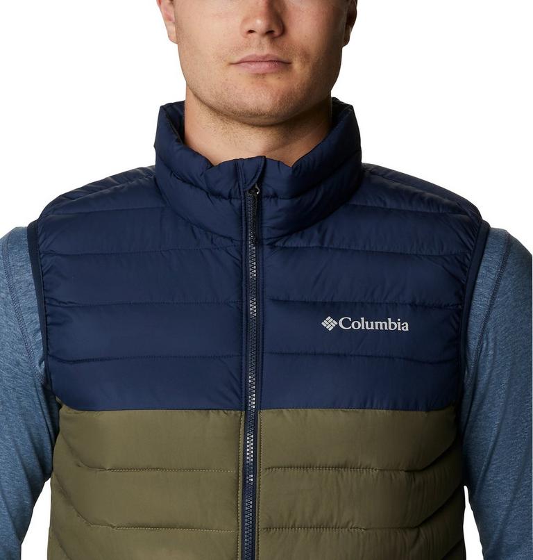 Powder Lite Vest | 397 | XXL, Color: Stone Green, Collegiate Navy, image 4