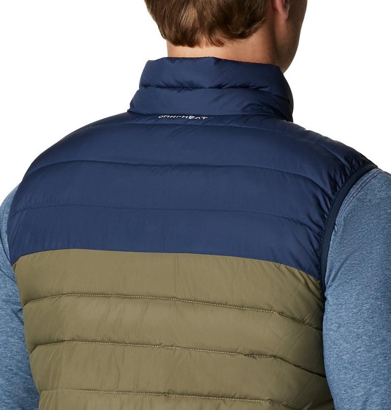 Powder Lite Vest | 397 | XXL, Color: Stone Green, Collegiate Navy, image 5