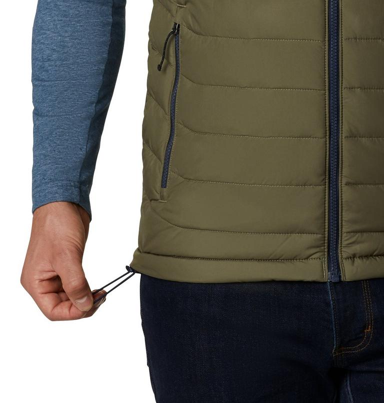 Powder Lite Vest | 397 | XXL, Color: Stone Green, Collegiate Navy, image 6