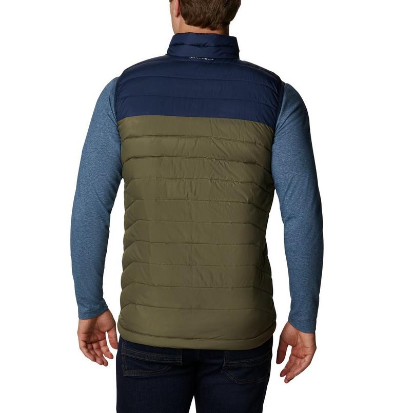 Powder Lite Vest | 397 | XXL, Color: Stone Green, Collegiate Navy, image 2