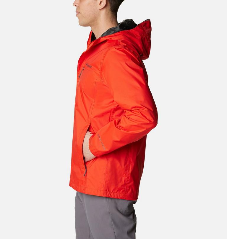 Men's Pouring Adventure II Waterproof Walking Jacket, Color: Spicy, image 3
