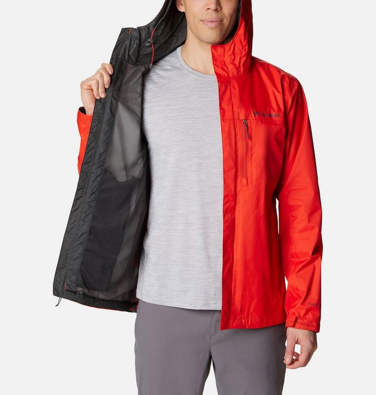 Men's Pouring Adventure II Waterproof Walking Jacket, Color: Spicy, image 5