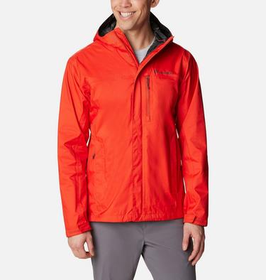 Men's Pouring Adventure II Waterproof Walking Jacket, Color: Spicy, image 1