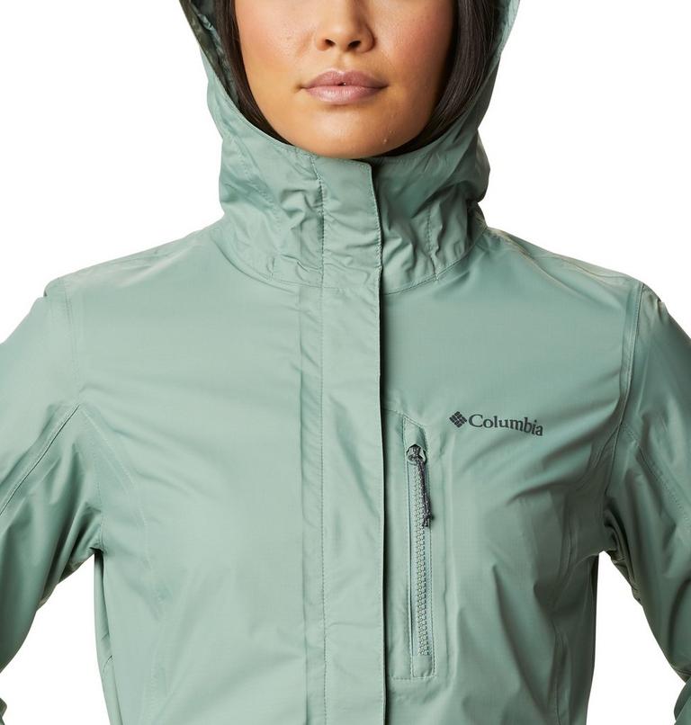 Women's Pouring Adventure II Waterproof Walking Jacket, Color: Light Lichen, image 4