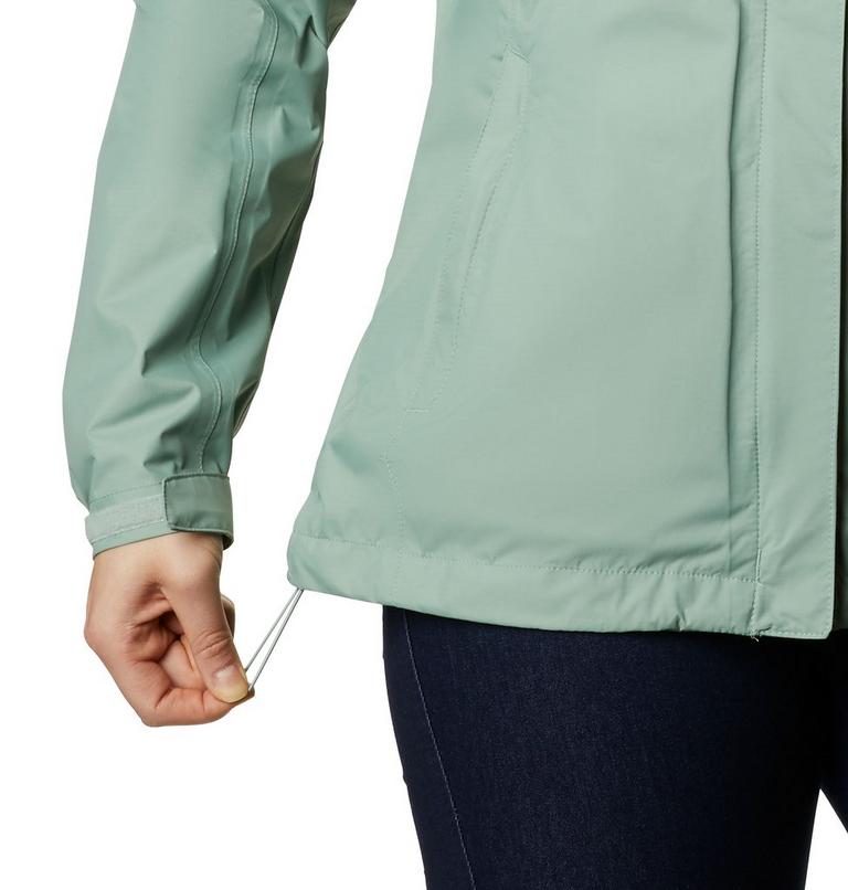 Women's Pouring Adventure II Waterproof Walking Jacket, Color: Light Lichen, image 6