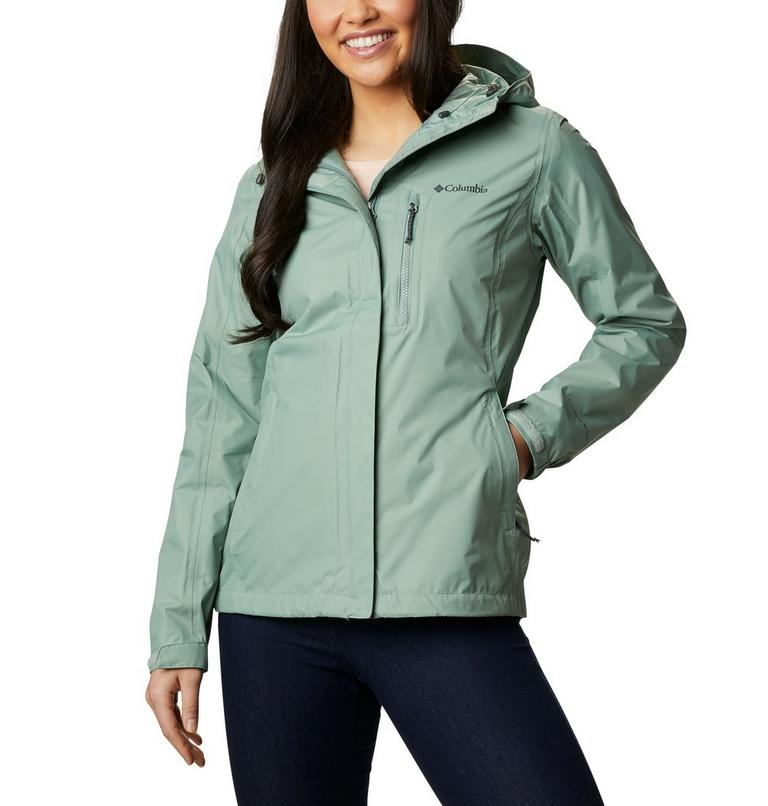 Women's Pouring Adventure II Waterproof Walking Jacket, Color: Light Lichen, image 1