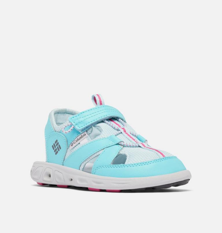 Youth Techsun Wave Sandal, Color: Aquamarine, Ultra Pink, image 2