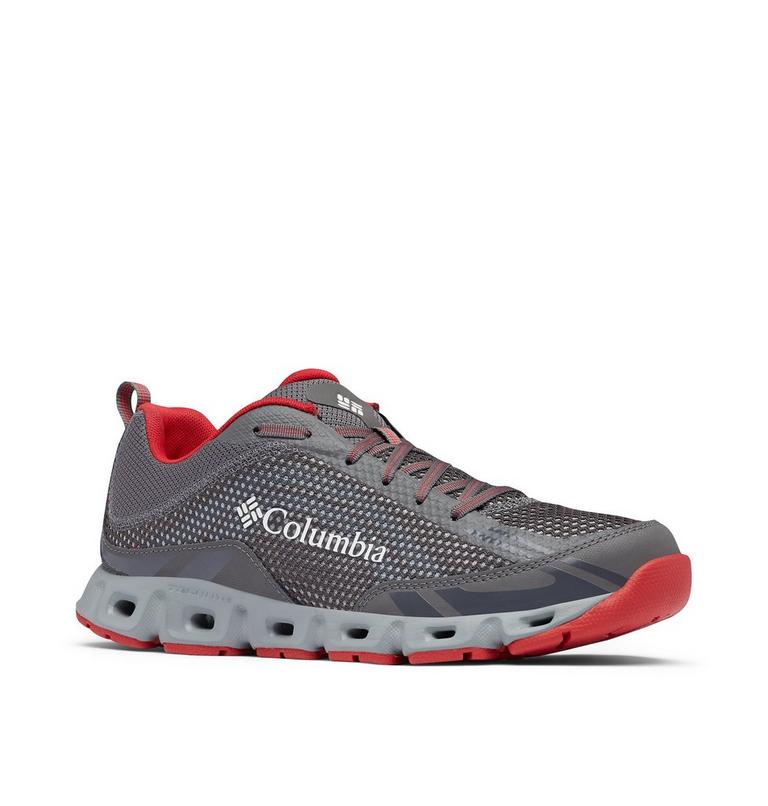 Men's Drainmaker IV Shoe, Color: City Grey, Mountain Red, image 2