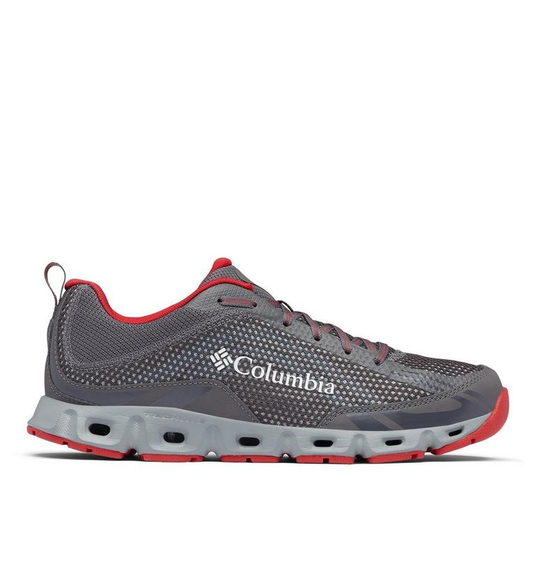Men's Drainmaker IV Shoe, Color: City Grey, Mountain Red, image 1